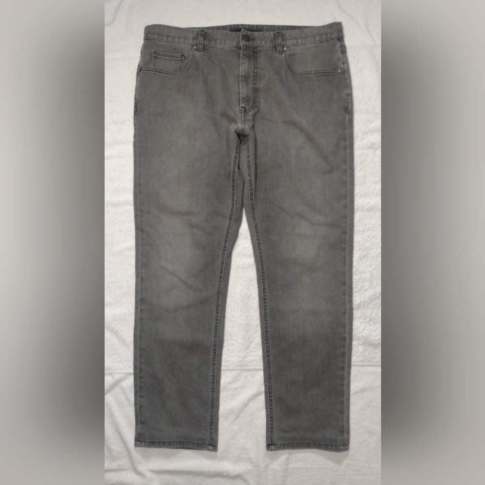 Z ZEGNA Ermenegildo Grey Slim Designer Pants Jeans - Men's 36